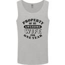 1st Wedding Anniversary 1 Year Funny Wife Mens Vest Tank Top Sports Grey