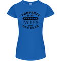 1st Wedding Anniversary 1 Year Funny Wife Womens Petite Cut T-Shirt Royal Blue