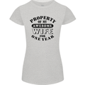 1st Wedding Anniversary 1 Year Funny Wife Womens Petite Cut T-Shirt Sports Grey