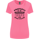 1st Wedding Anniversary 1 Year Funny Wife Womens Wider Cut T-Shirt Azalea