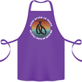 20 Year Wedding Anniversary 20th Marriage Cotton Apron 100% Organic Purple