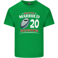 20 Year Wedding Anniversary 20th Rugby Mens Cotton T-Shirt Tee Top Irish Green