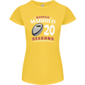 20 Year Wedding Anniversary 20th Rugby Womens Petite Cut T-Shirt Yellow