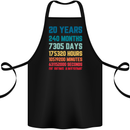 20th Birthday 20 Year Old Cotton Apron 100% Organic Black