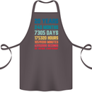 20th Birthday 20 Year Old Cotton Apron 100% Organic Dark Grey