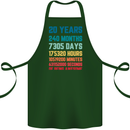 20th Birthday 20 Year Old Cotton Apron 100% Organic Forest Green