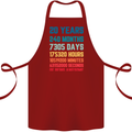 20th Birthday 20 Year Old Cotton Apron 100% Organic Maroon