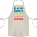 20th Birthday 20 Year Old Cotton Apron 100% Organic Natural