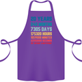 20th Birthday 20 Year Old Cotton Apron 100% Organic Purple