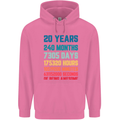 20th Birthday 20 Year Old Mens 80% Cotton Hoodie Azelea