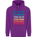 20th Birthday 20 Year Old Mens 80% Cotton Hoodie Purple