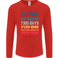 20th Birthday 20 Year Old Mens Long Sleeve T-Shirt Red