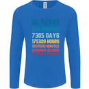 20th Birthday 20 Year Old Mens Long Sleeve T-Shirt Royal Blue