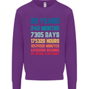 20th Birthday 20 Year Old Mens Sweatshirt Jumper Purple