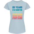 20th Birthday 20 Year Old Womens Petite Cut T-Shirt Light Blue
