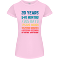 20th Birthday 20 Year Old Womens Petite Cut T-Shirt Light Pink