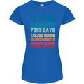 20th Birthday 20 Year Old Womens Petite Cut T-Shirt Royal Blue