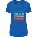 20th Birthday 20 Year Old Womens Wider Cut T-Shirt Royal Blue