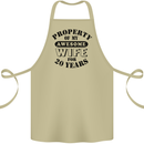 20th Wedding Anniversary 20 Year Funny Wife Cotton Apron 100% Organic Khaki