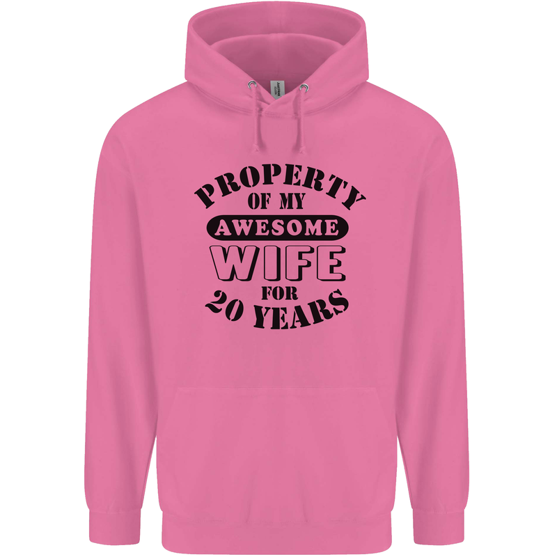 20th Wedding Anniversary 20 Year Funny Wife Mens 80% Cotton Hoodie Azelea