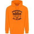 20th Wedding Anniversary 20 Year Funny Wife Mens 80% Cotton Hoodie Orange