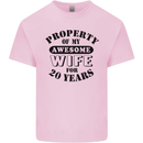 20th Wedding Anniversary 20 Year Funny Wife Mens Cotton T-Shirt Tee Top Light Pink