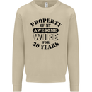 20th Wedding Anniversary 20 Year Funny Wife Mens Sweatshirt Jumper Sand