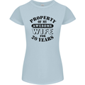 20th Wedding Anniversary 20 Year Funny Wife Womens Petite Cut T-Shirt Light Blue