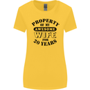 20th Wedding Anniversary 20 Year Funny Wife Womens Wider Cut T-Shirt Yellow