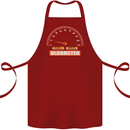 21st Birthday 21 Year Old Ageometer Funny Cotton Apron 100% Organic Maroon