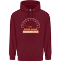 21st Birthday 21 Year Old Ageometer Funny Mens 80% Cotton Hoodie Maroon