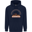 21st Birthday 21 Year Old Ageometer Funny Mens 80% Cotton Hoodie Navy Blue