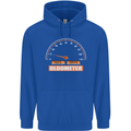 21st Birthday 21 Year Old Ageometer Funny Mens 80% Cotton Hoodie Royal Blue
