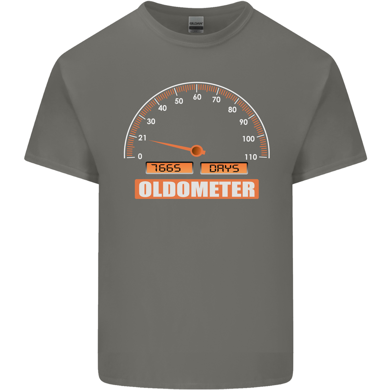 21st Birthday 21 Year Old Ageometer Funny Mens Cotton T-Shirt Tee Top Charcoal