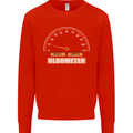 21st Birthday 21 Year Old Ageometer Funny Mens Sweatshirt Jumper Bright Red