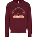 21st Birthday 21 Year Old Ageometer Funny Mens Sweatshirt Jumper Maroon