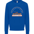 21st Birthday 21 Year Old Ageometer Funny Mens Sweatshirt Jumper Royal Blue