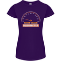 21st Birthday 21 Year Old Ageometer Funny Womens Petite Cut T-Shirt Purple