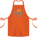 21st Birthday 21 Year Old Awesome Looks Like Cotton Apron 100% Organic Orange