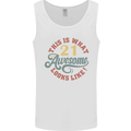 21st Birthday 21 Year Old Awesome Looks Like Mens Vest Tank Top White