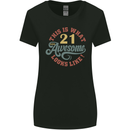 21st Birthday 21 Year Old Awesome Looks Like Womens Wider Cut T-Shirt Black