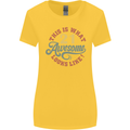 21st Birthday 21 Year Old Awesome Looks Like Womens Wider Cut T-Shirt Yellow