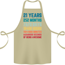 21st Birthday 21 Year Old Cotton Apron 100% Organic Khaki
