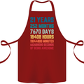 21st Birthday 21 Year Old Cotton Apron 100% Organic Maroon
