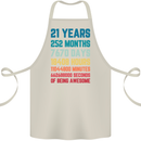 21st Birthday 21 Year Old Cotton Apron 100% Organic Natural