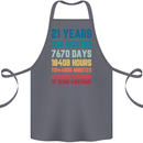 21st Birthday 21 Year Old Cotton Apron 100% Organic Steel