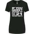 21st Birthday 21 Year Old Don't Grow Up Funny Womens Wider Cut T-Shirt Black