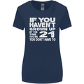 21st Birthday 21 Year Old Don't Grow Up Funny Womens Wider Cut T-Shirt Navy Blue