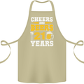 21st Birthday 21 Year Old Funny Alcohol Cotton Apron 100% Organic Khaki