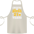 21st Birthday 21 Year Old Funny Alcohol Cotton Apron 100% Organic Natural